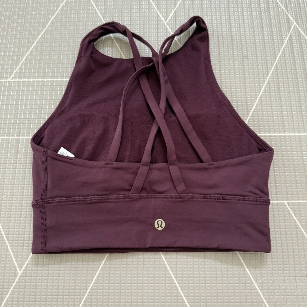 Lululemon High Neck Long Line Energy Bra Size 4 Lunar New‎ Year